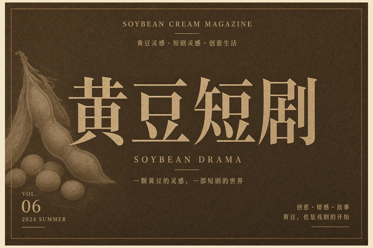 黄豆短剧品牌形象